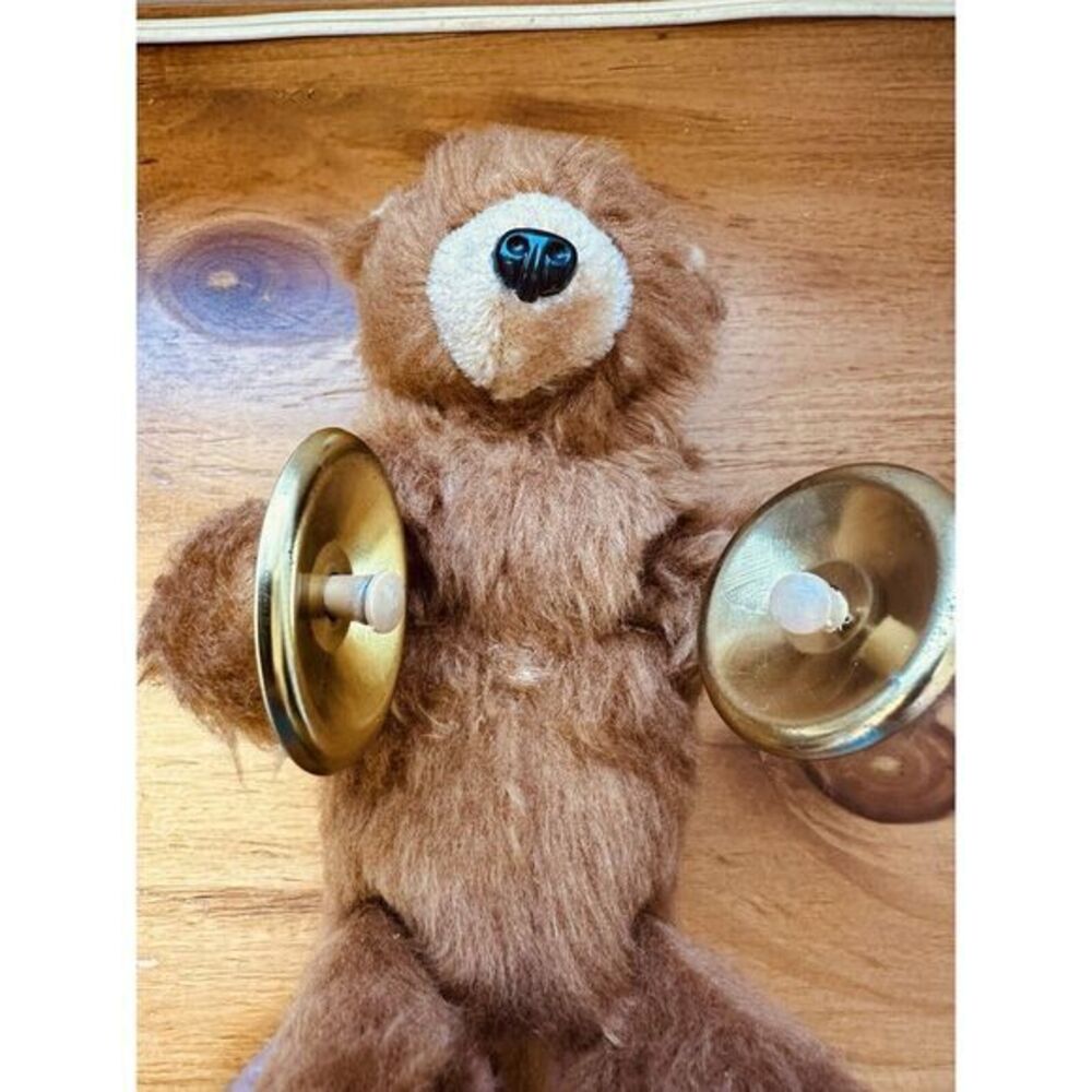 Bear Max Carl Original‎ Playing Cymbals Wind Up Toy Works Well West Germany VTG - Picture 8 of 12